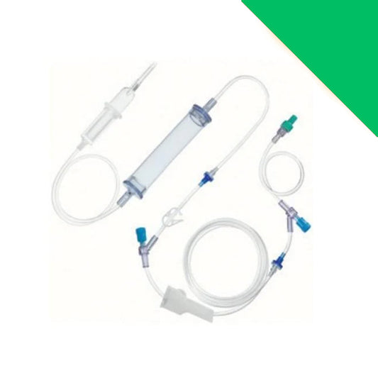 Blood Transfusion Giving Set With Filter And Hand Pump - Box of 20