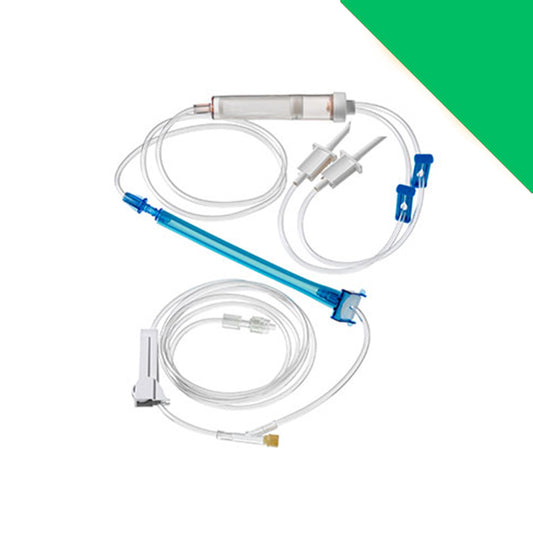 IV Blood Giving Set for BD Alaris Infusion Pumps (Double Spike) - Box of 10
