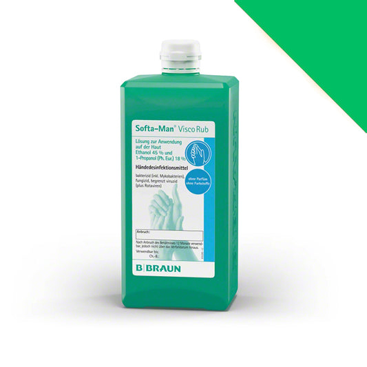 Braun Softa-Man Visco Rub 1L Bottle - Hand Sanitiser