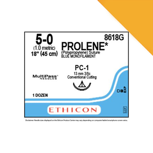 Suture: Prolene (Monofilament Polypropylene) - Pack of 12