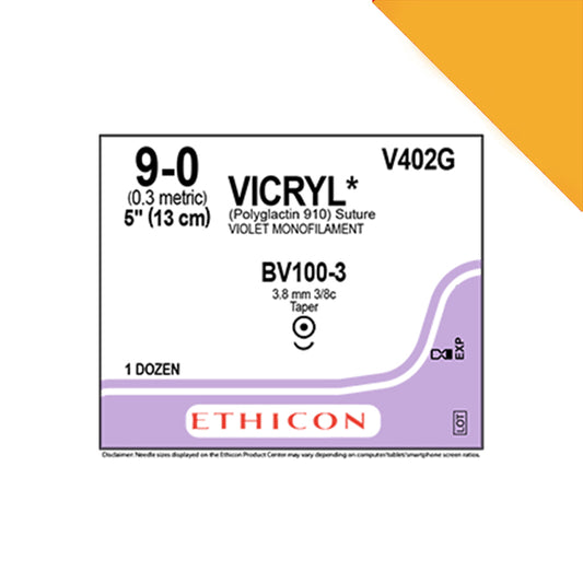 Suture: Vicryl (Braided Monofilament)