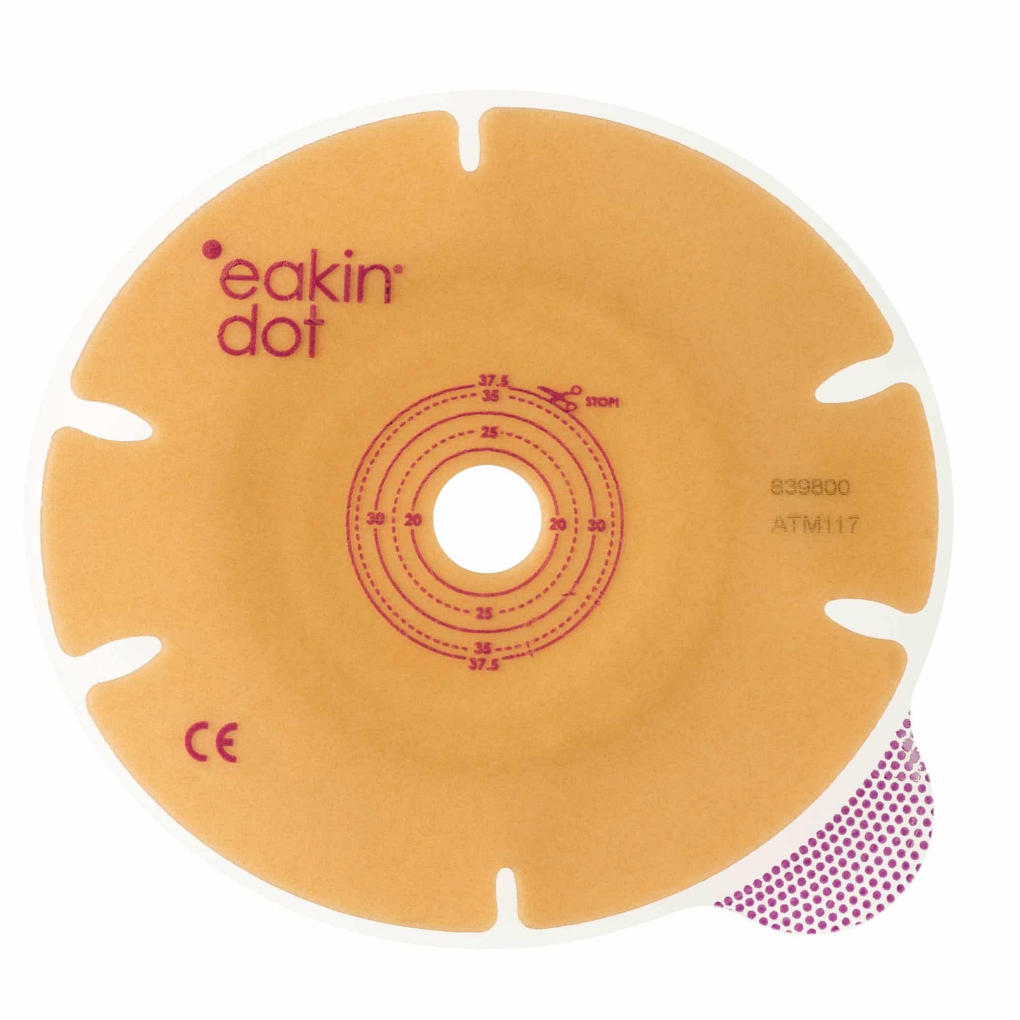 Ostomy Bags: "Eakin Dot" 2-Piece Closed 60mm - Box of 30