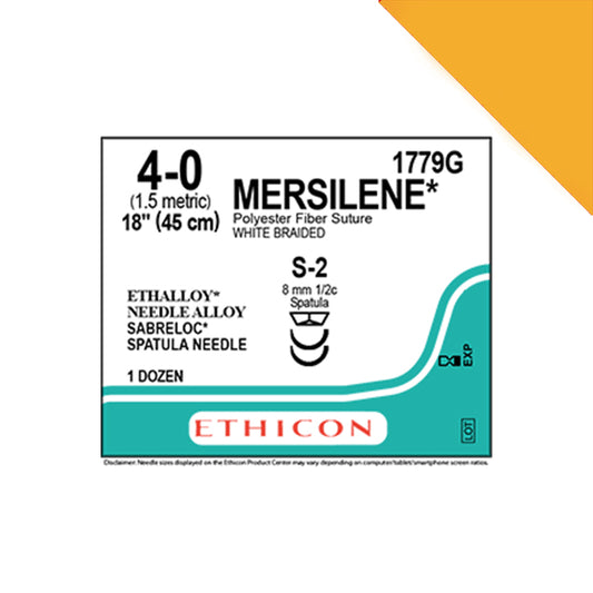 Suture: Mersilene (Braided Polyester)