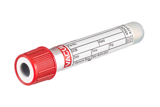 Pathology SST Tube (Yellow / Red) - Tray of 100