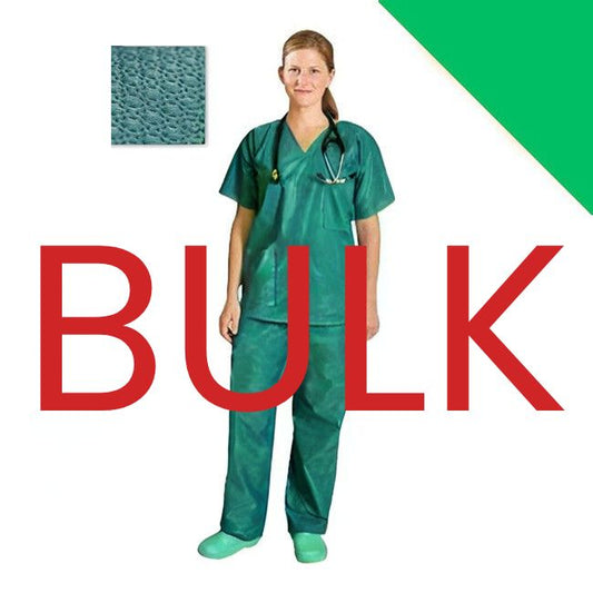 >> BULK - Disposable Green Scrub Suits + Sensitive Injection Dressings