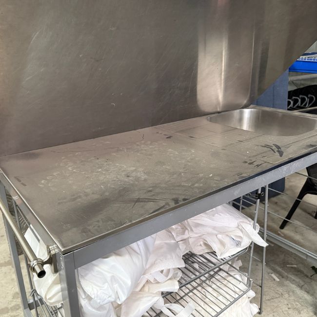 >> URGENT GIVEAWAY - 2 x Stainless Steel Tables