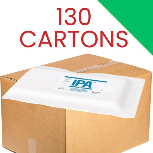 >>  130 CARTONS InSpec IPA Pouch Knitted Wipe Sterile
