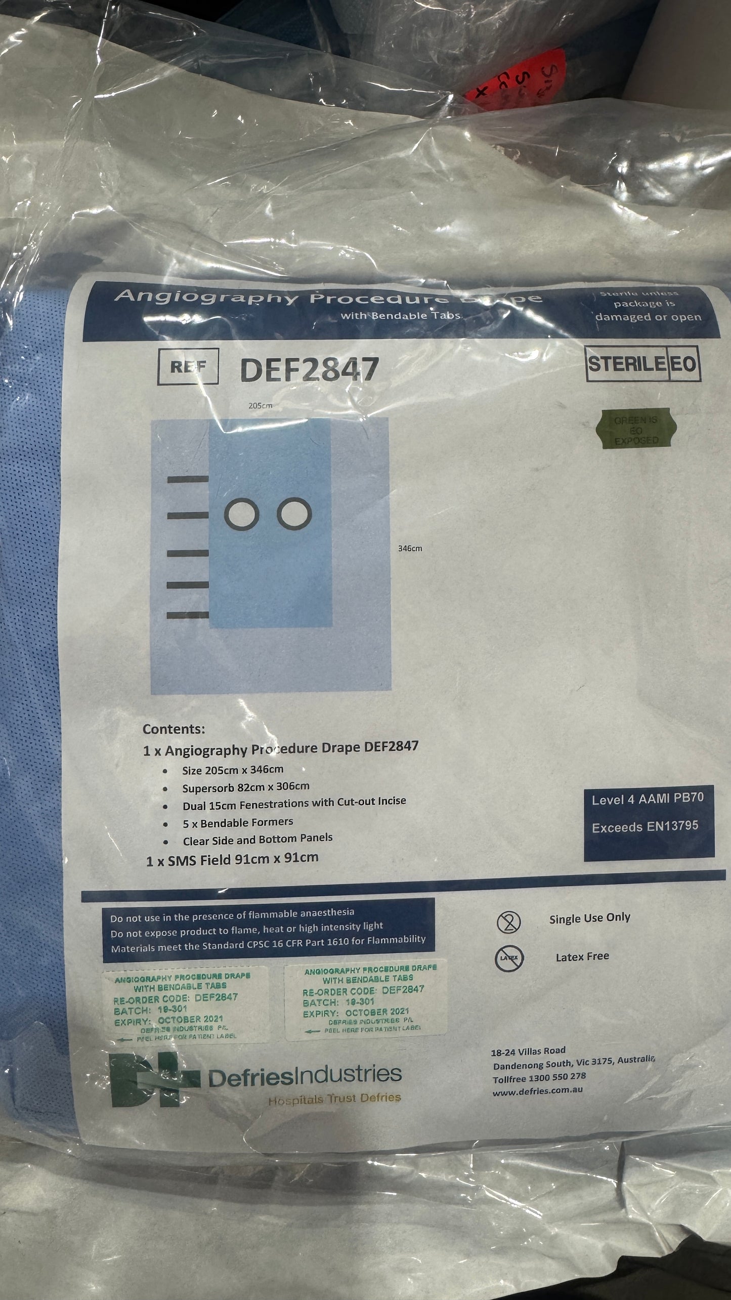 Theatre Surgery Packs And Drapes, STERILE (Various Types)
