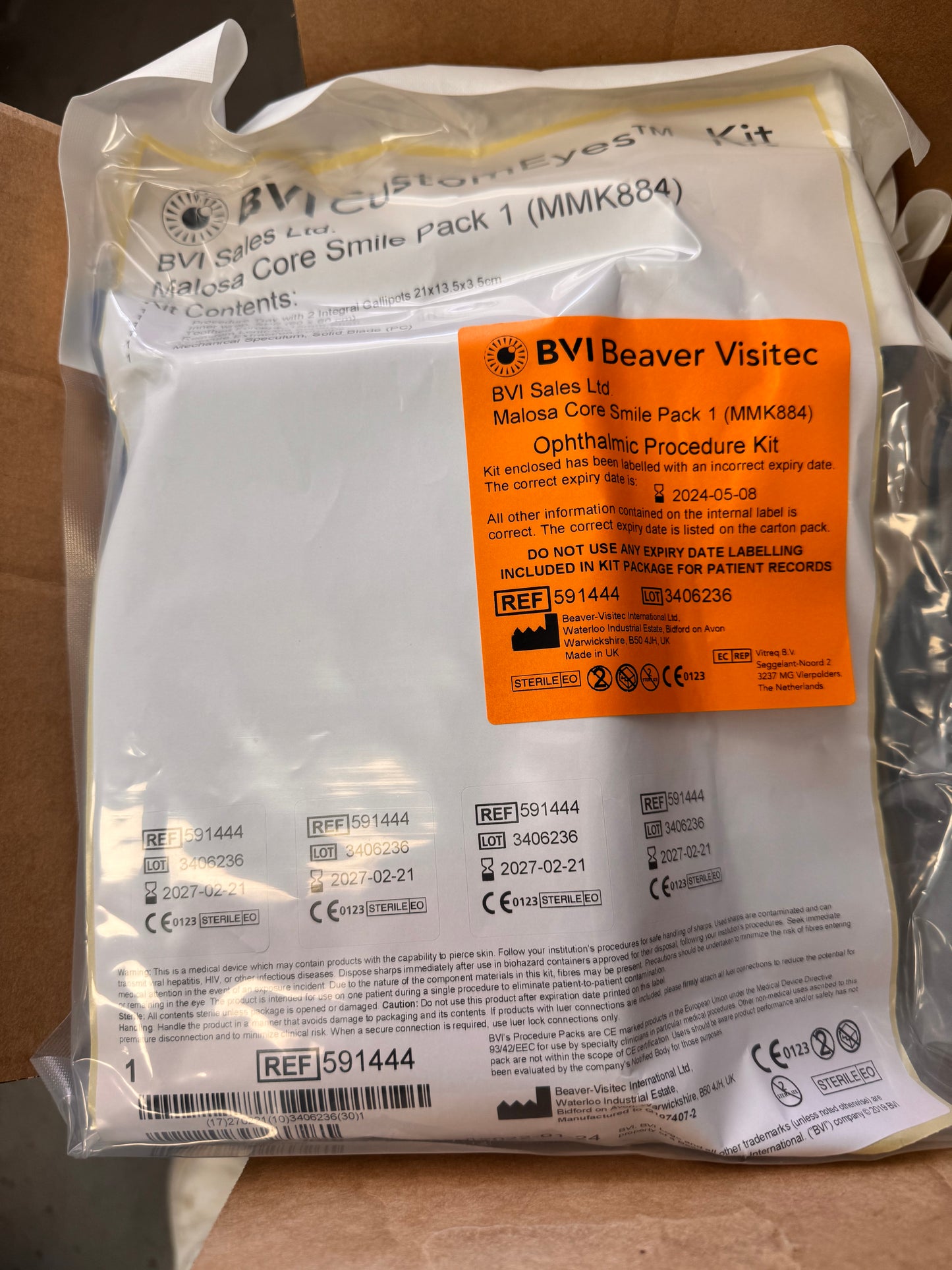 Ophthalmic Procedure Pack, STERILE - Box of 10