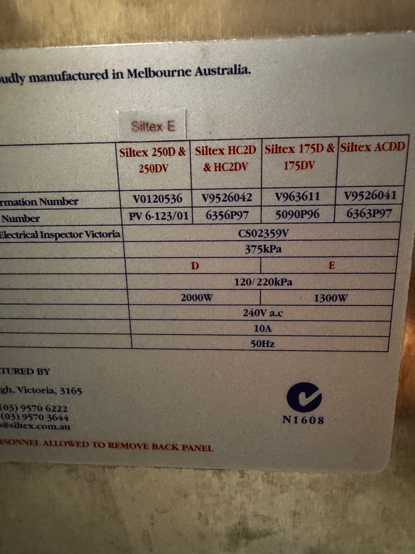 Siltex Autoclave - PICK UP ONLY