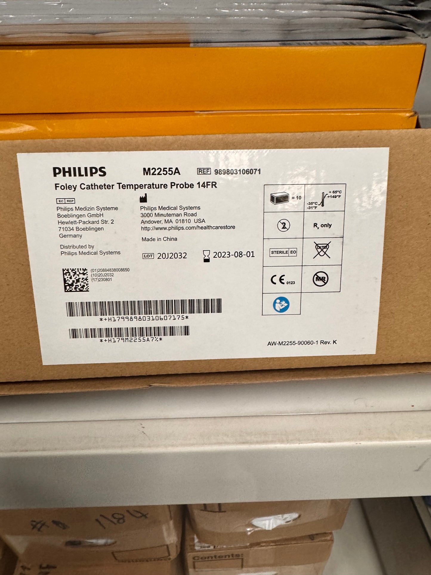 Philips - M2255A Foley Catheter Temperature Probe - Box of 10
