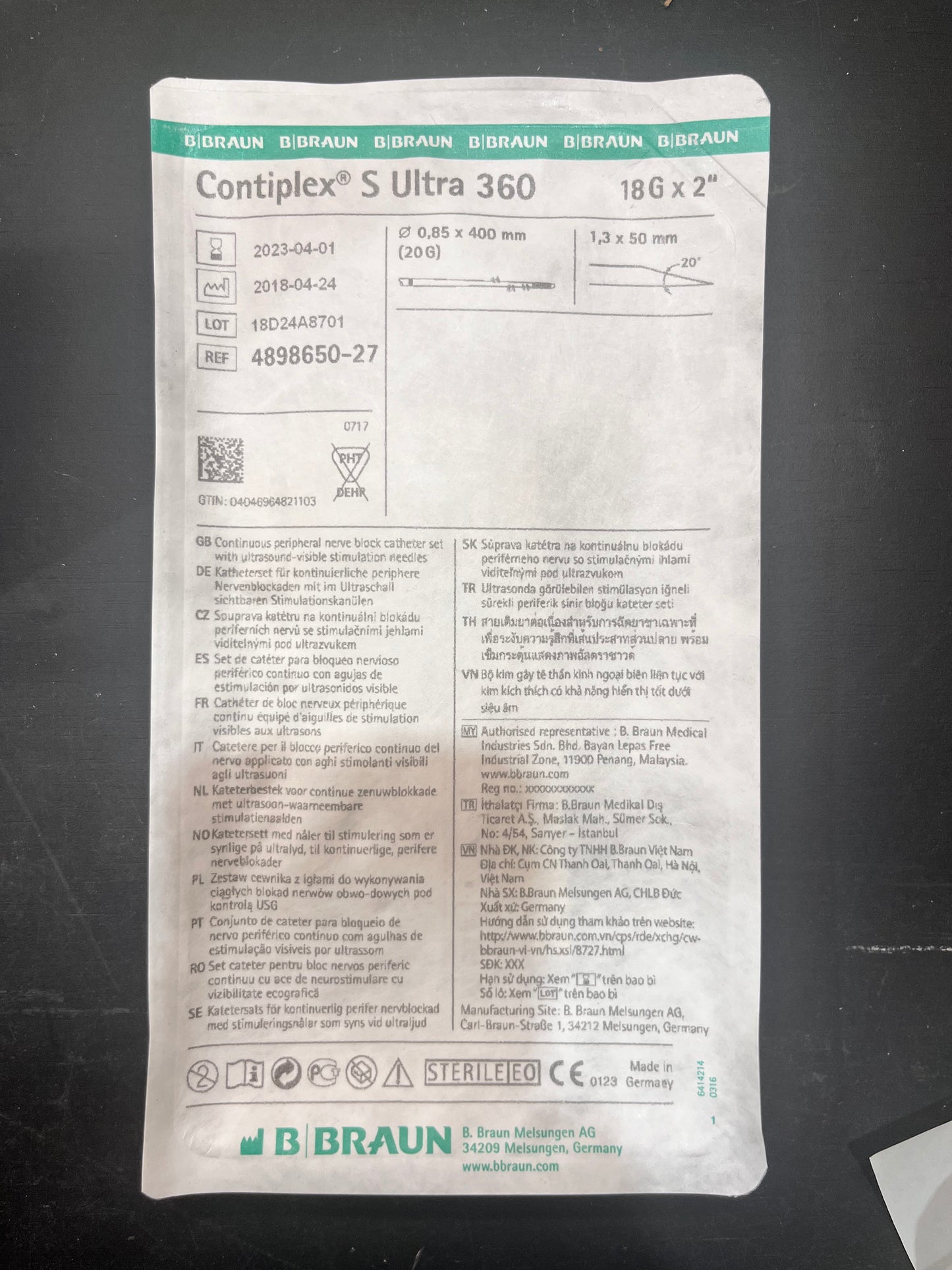 Continuous Peripheral Nerve Block Catheter Set - Box of 18
