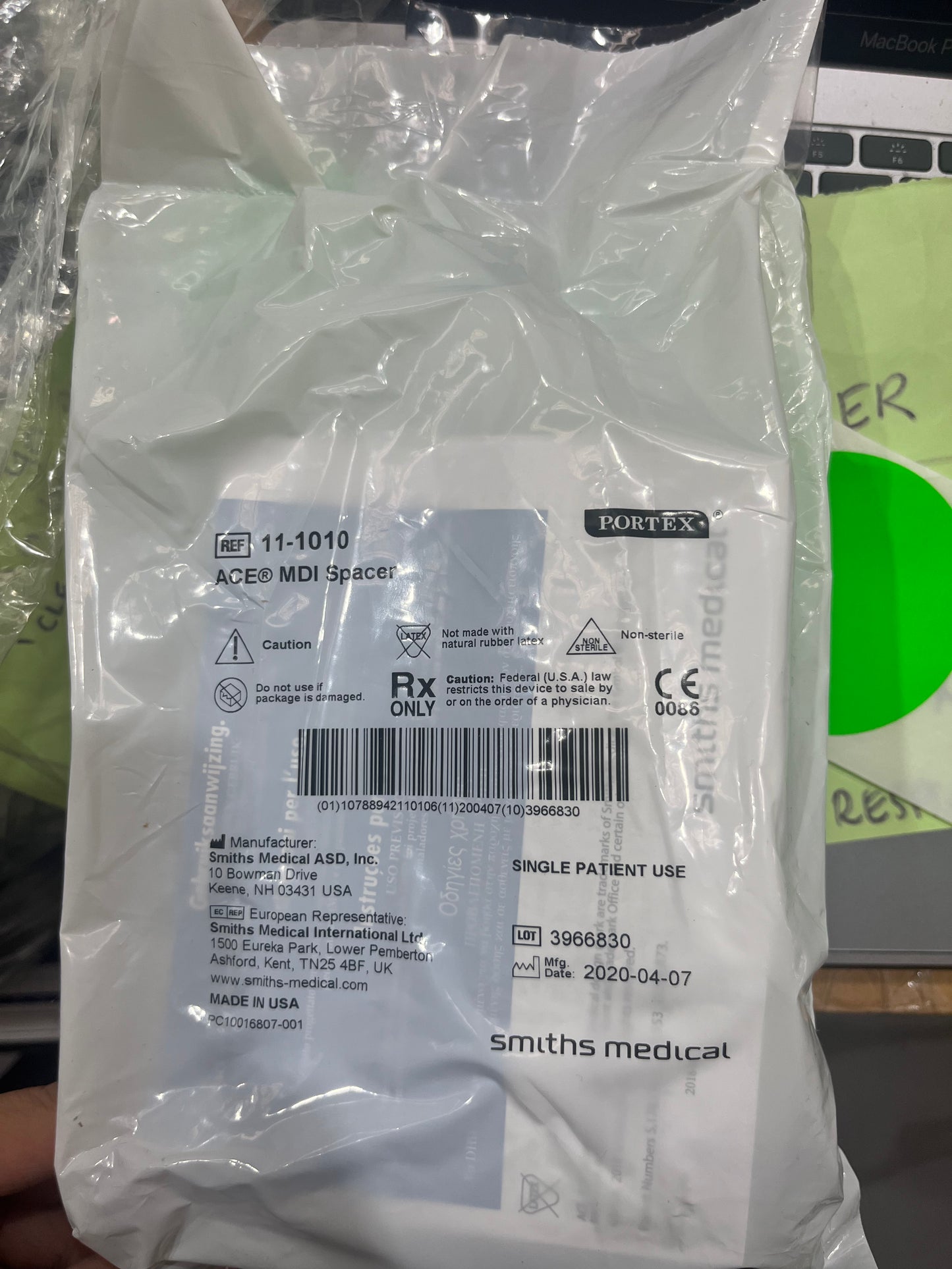 Metered Dose Inhaler (MDI) Spacer - Pack of 5