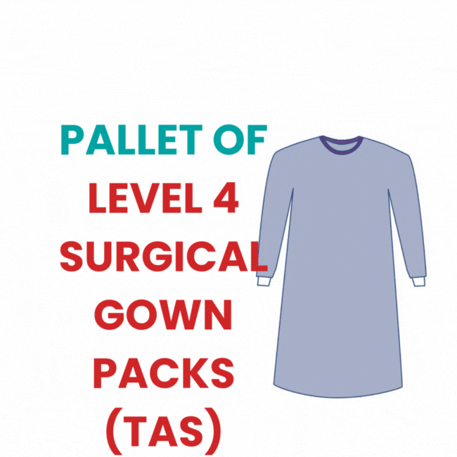 >>> Bulk Order - Pallet of Level 4 Surgical Gown Packs - TAS