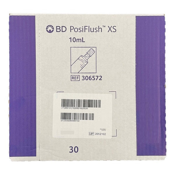 Posiflush Saline XS 10mL Pre-Filled Syringe - Box of 30