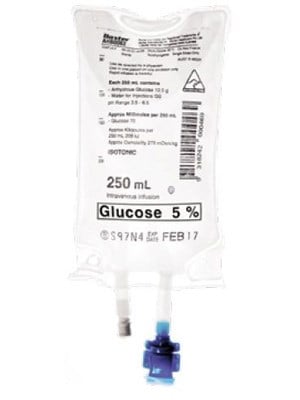 Glucose IV Solution (Various Conc. & Sizes)