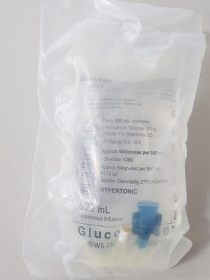 Glucose IV Solution (Various Conc. & Sizes)