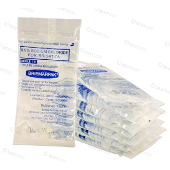 Saline For Irrigation ONLY (Various Sizes) - Box of 50