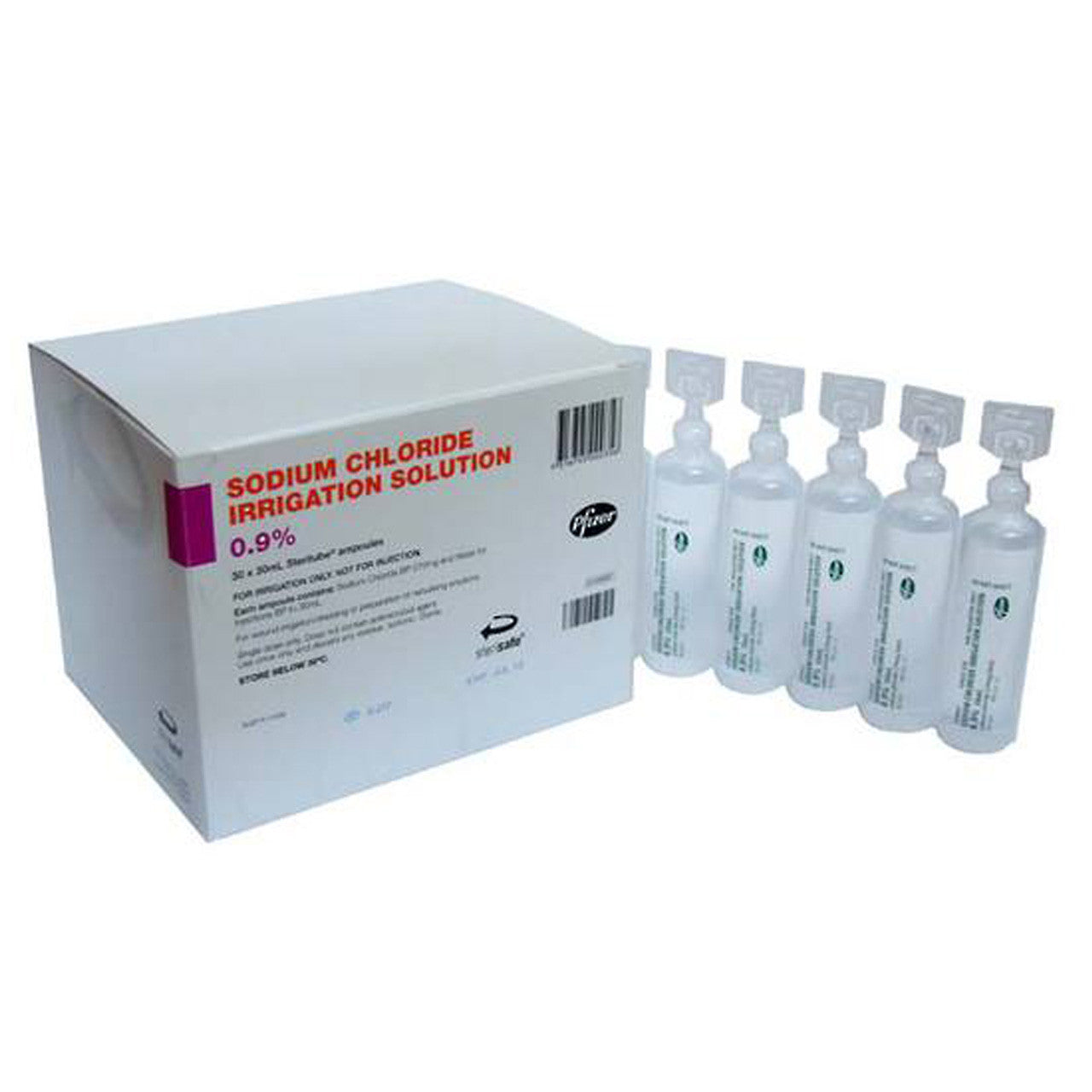 Saline For Irrigation ONLY (Various Sizes) - Box of 50