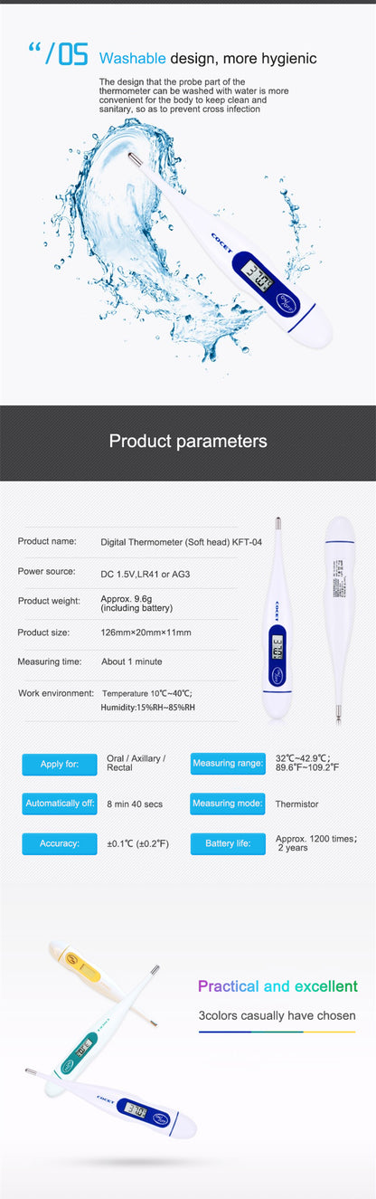 Digital Thermometer - Pack of 5