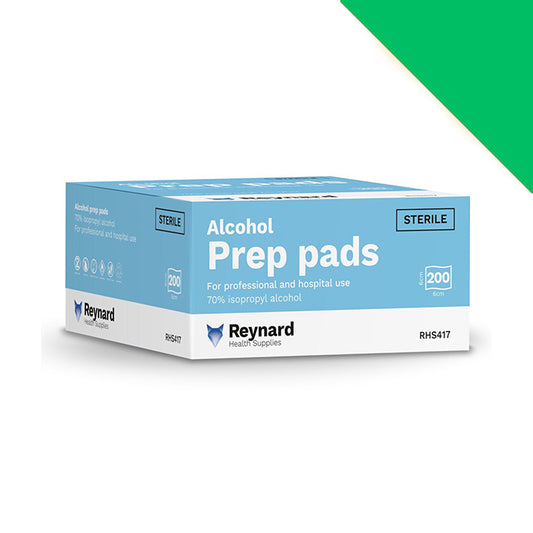 Alcohol Only (70%) Prep Pads - Box of 200