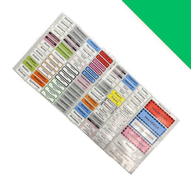 Drug Label Sheet (Sterile) - Box of 15