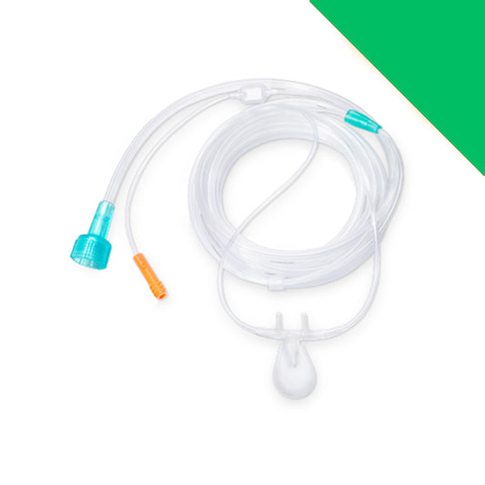 Paediatric Nasal Cannula with 2m tubing and CO2 Sampling Line