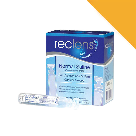 Reclens Saline Solution 15ml Ampoules - Box Of 50