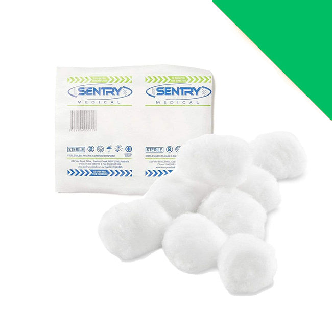 Sterile Cotton Wool Ball (Pack Of 5) - Box Of 100