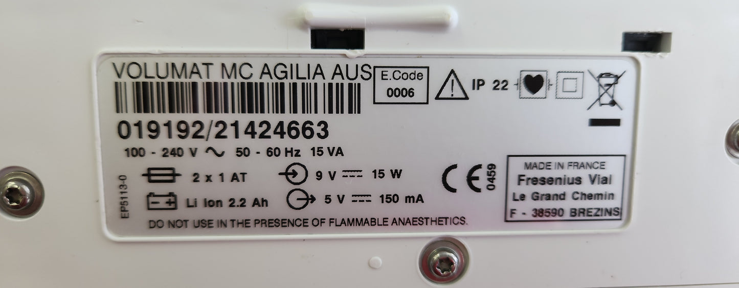 Volumat MC Agilia Infusion Pump