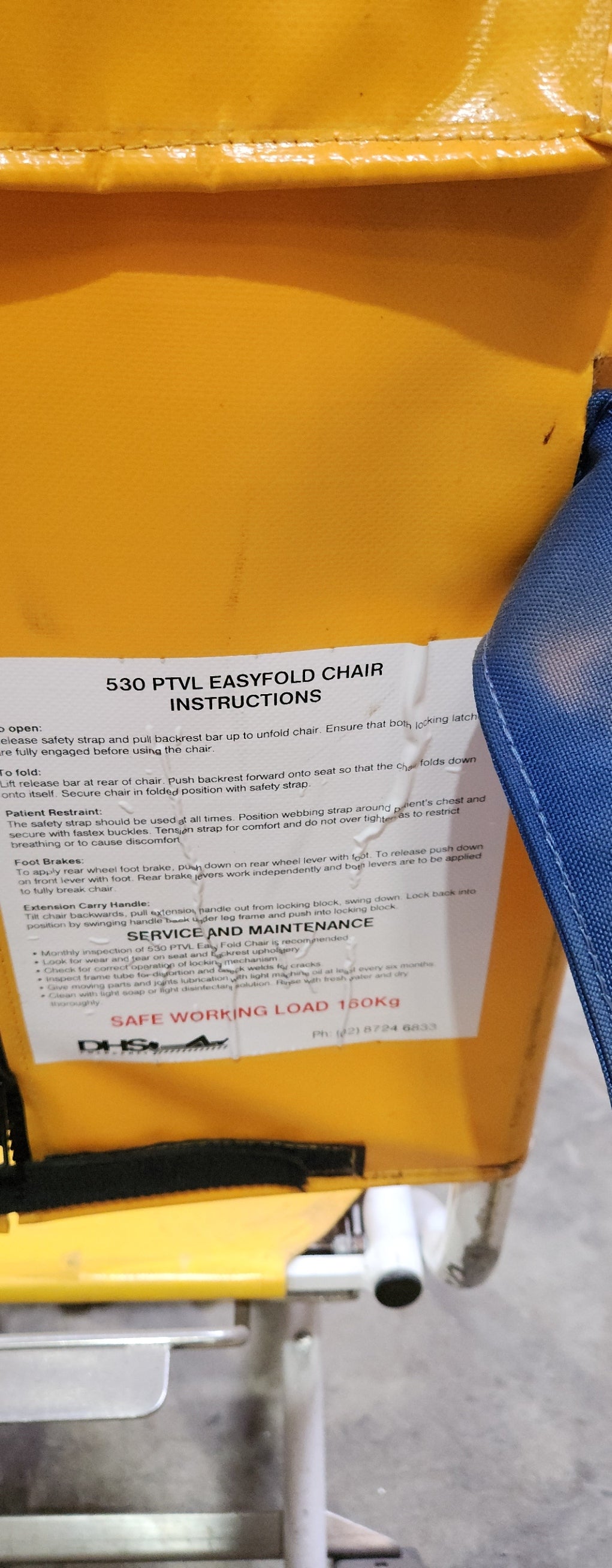 Emergency rescue chair
