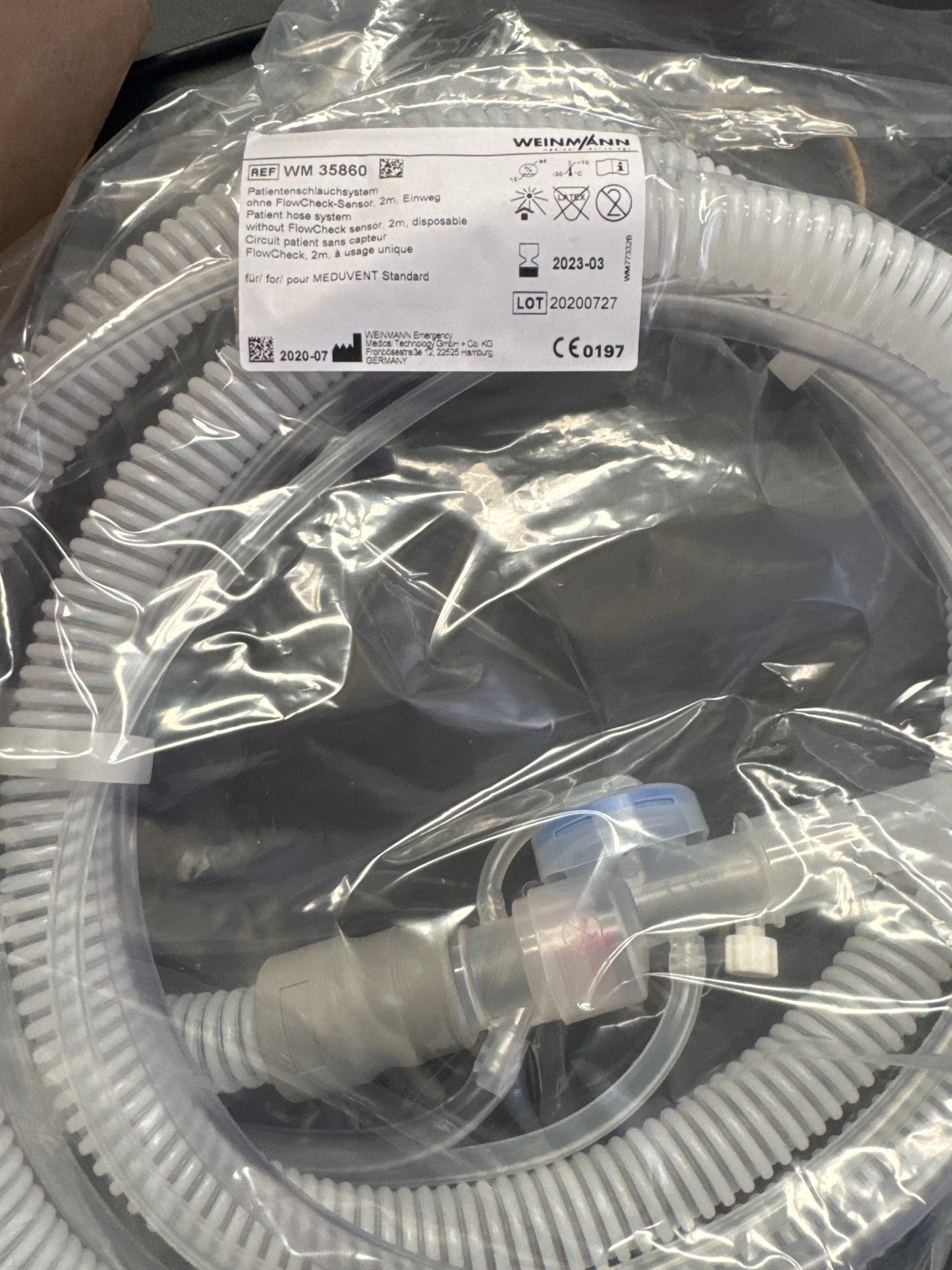 Patient Ventilator Hose System - Box of 5