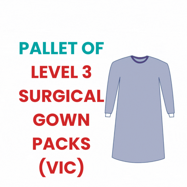 >>> Bulk Order - Pallet of Level 3 Surgical Gown Packs - VIC