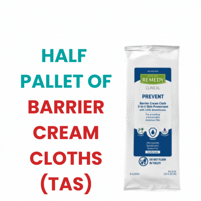 >>> Bulk Order Half Pallet of Remedy Barrier Cream Cloths - TAS