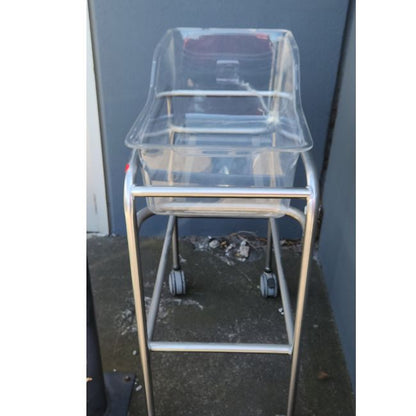 Hospital bassinett on stand with wheels