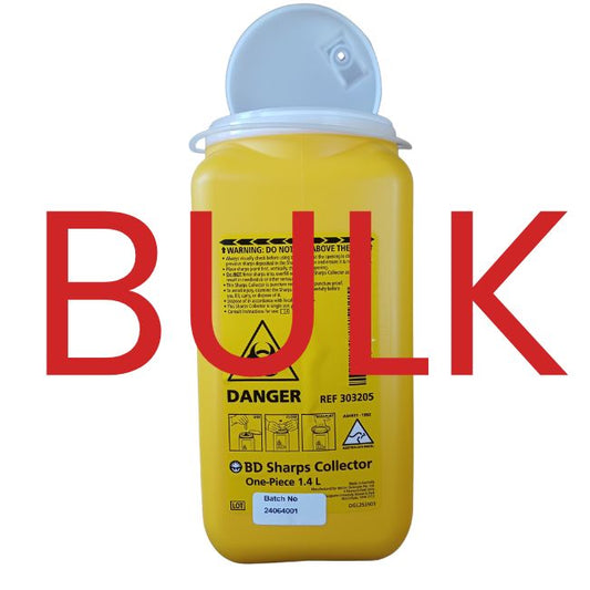 >> BULK - 496 x BD Sharps Collector 1.4L - PARTNER ARRANGED PICKUP