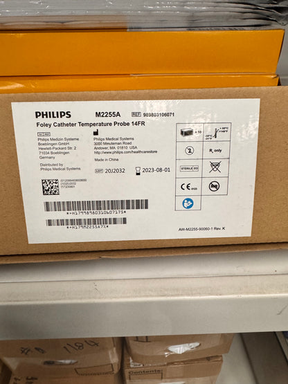 Philips - M2255A Foley Catheter Temperature Probe - Box of 10