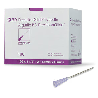 Hypodermic Needle 16G - Box of 100