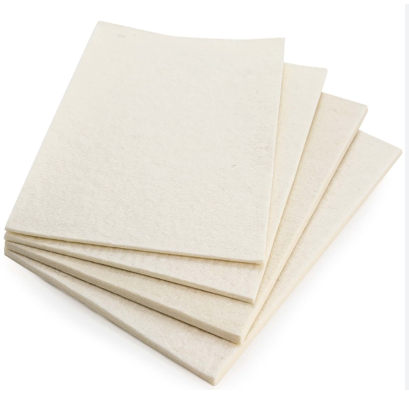 Felt Wool, Podiatry Felt Padding (4 sheets)