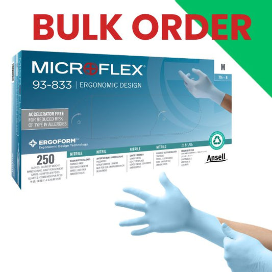 >>>  Bulk Order -  3113 Boxes of Microflex Gloves - VIC