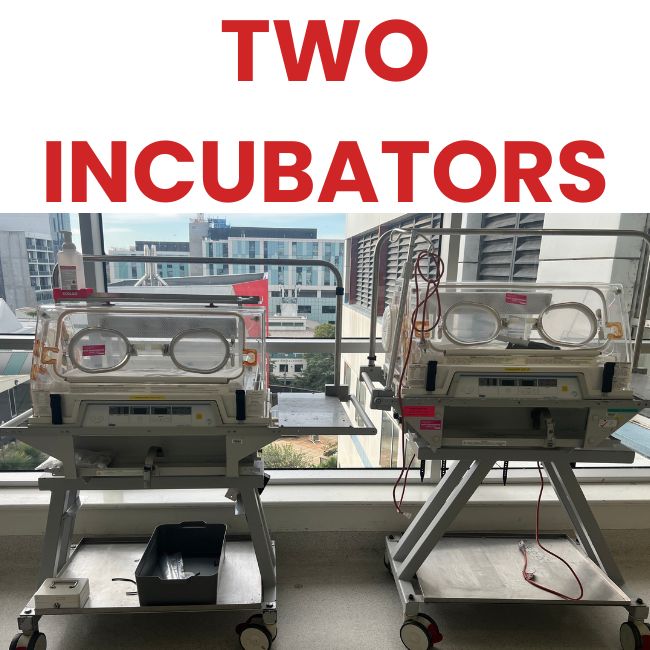 >>>  BYPASS - Two Neonate Transport Incubators - VIC