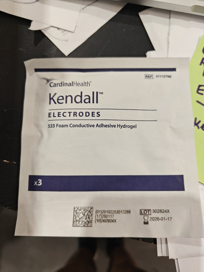 Kendall™ Electrodes (3-Pack) - Box of 20
